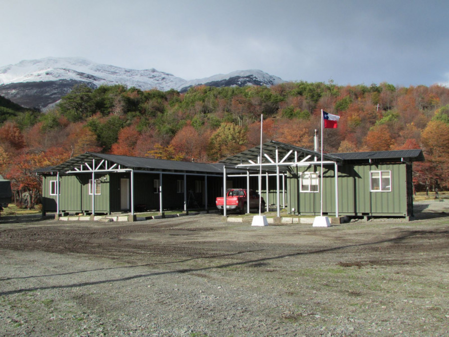 Cuartel de Avanzada de la Compañia Andina Divisionaria N° 20 Cochrane. Foto: Ejército de Chile