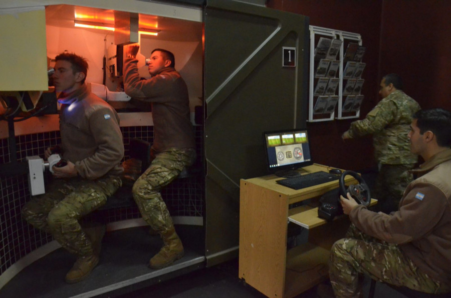 El simulador Neo Nahuel II ubicado en el Colegio Militar de la Nación Foto: Ministerio de Defensa