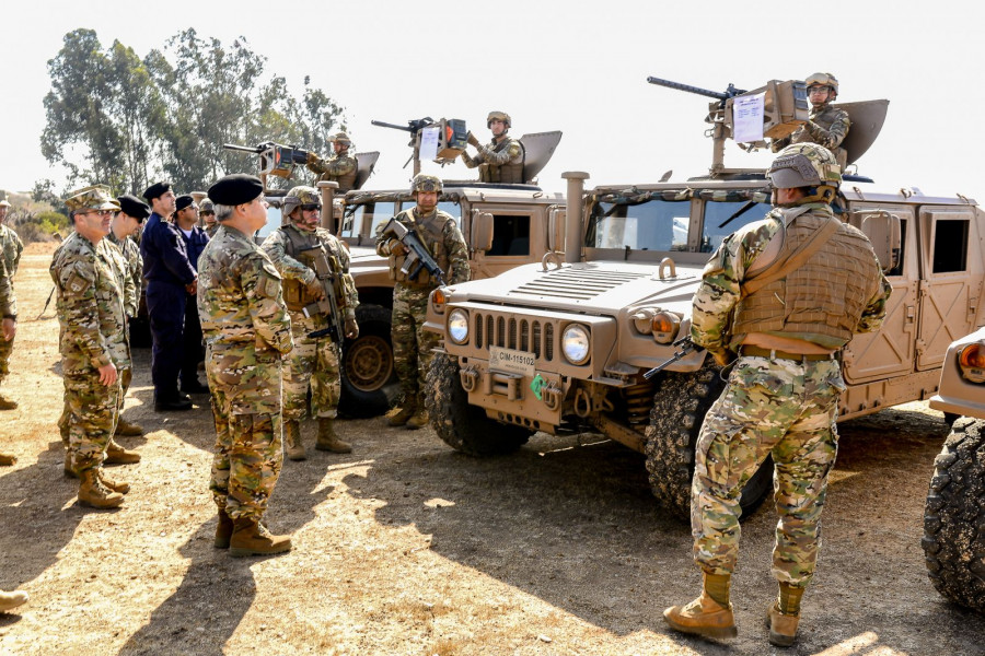 Vehículos tácticos blindados AM General M1151. Foto: Armada de Chile
