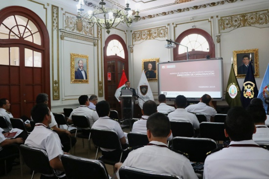 Desarrollo del seminario de sensibilización sobre la catalogación OTAN. Foto: Acffaa
