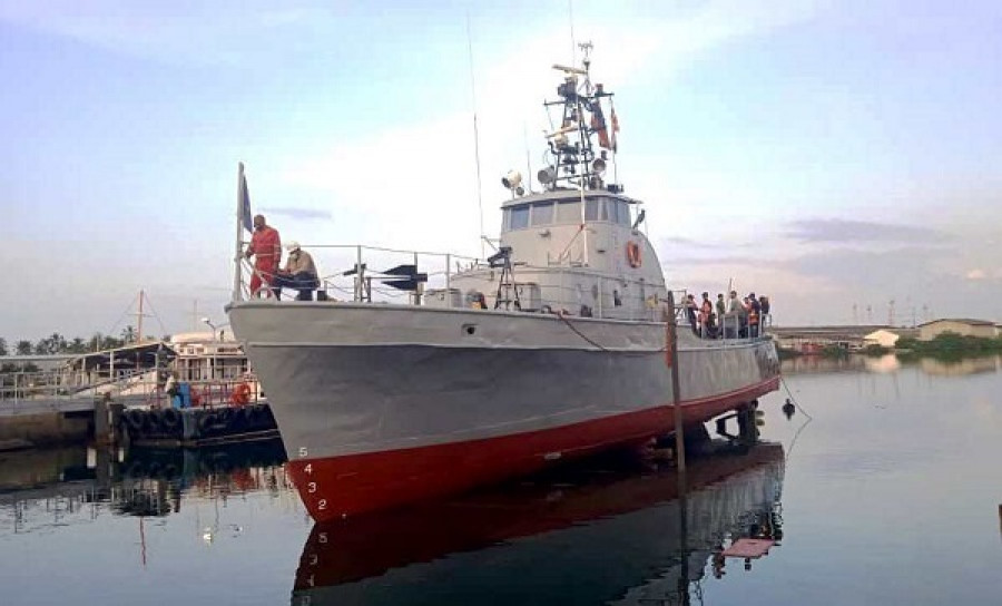 Desvarada del patrullero Albatros PG-33. Foto: Ucocar