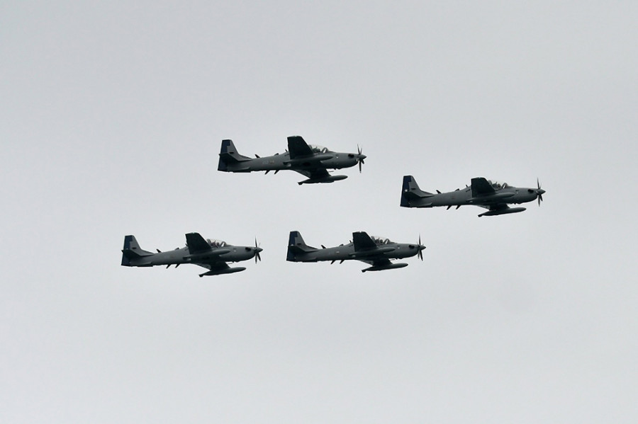 Aviones de entrenamiento y ataque A-29B Super Tucano del Grupo de Aviación N° 1. Foto: FACh