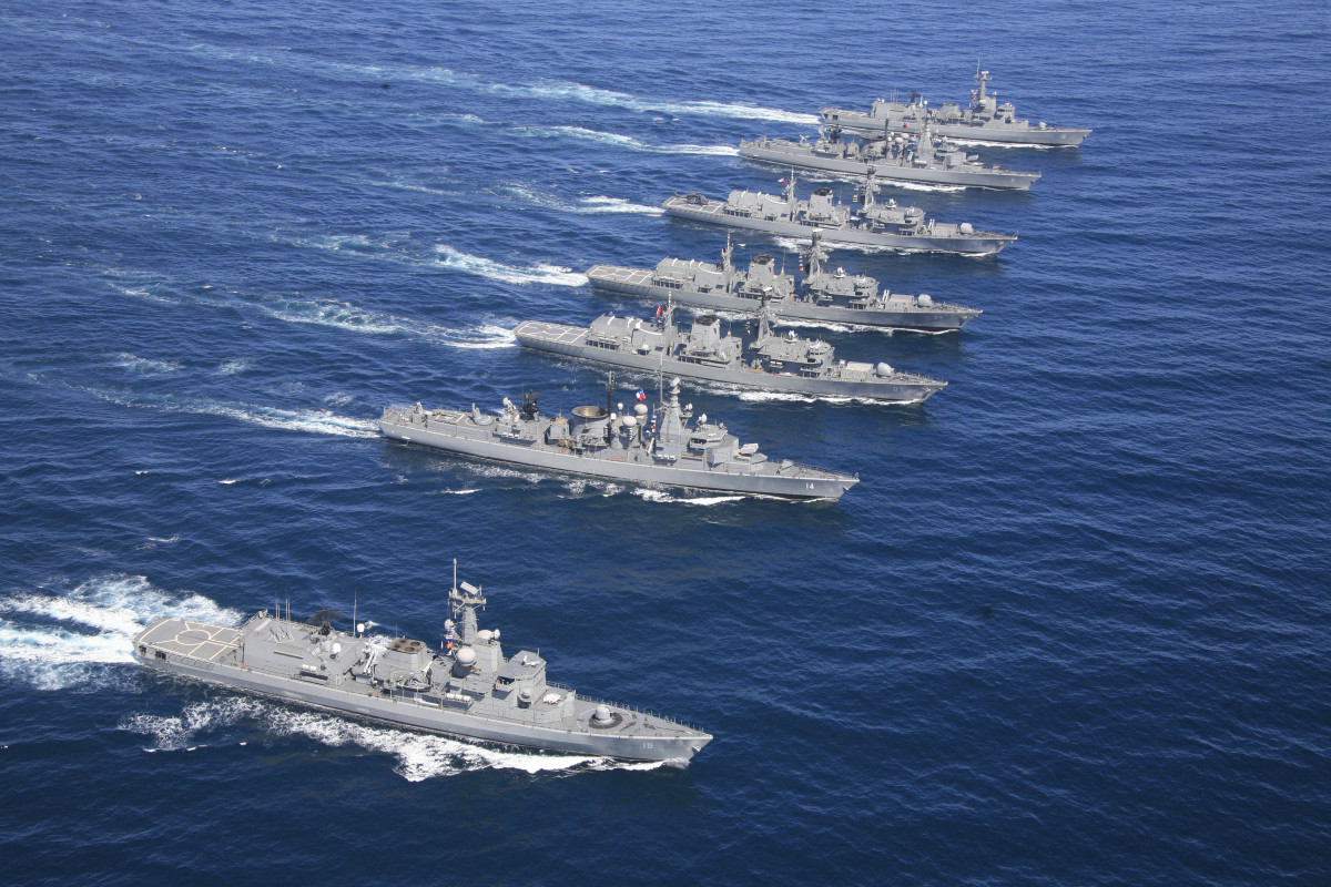 Vista au00e9rea Escuadra Nacional Foto Armada de Chile