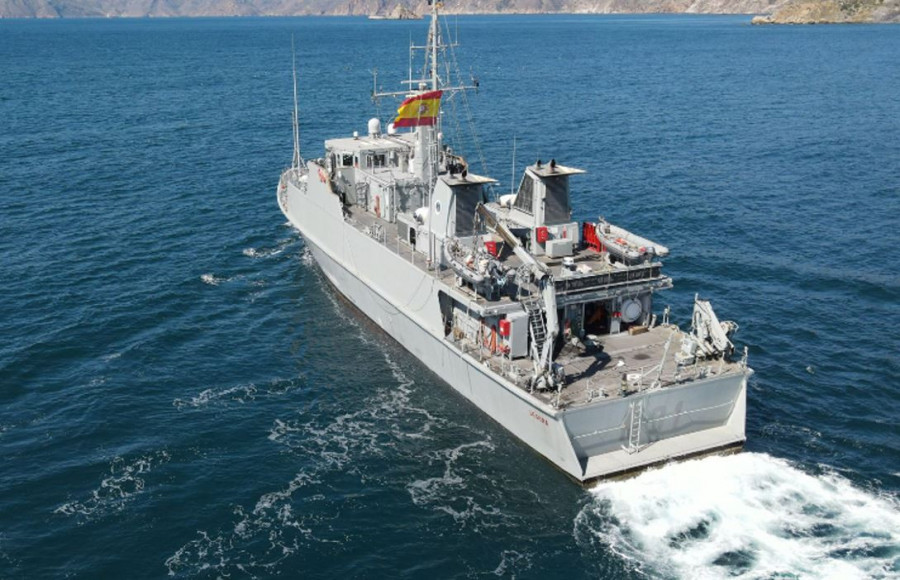El Segura se une en la grupo de cazaminas de la OTAN en el Mediterráneo