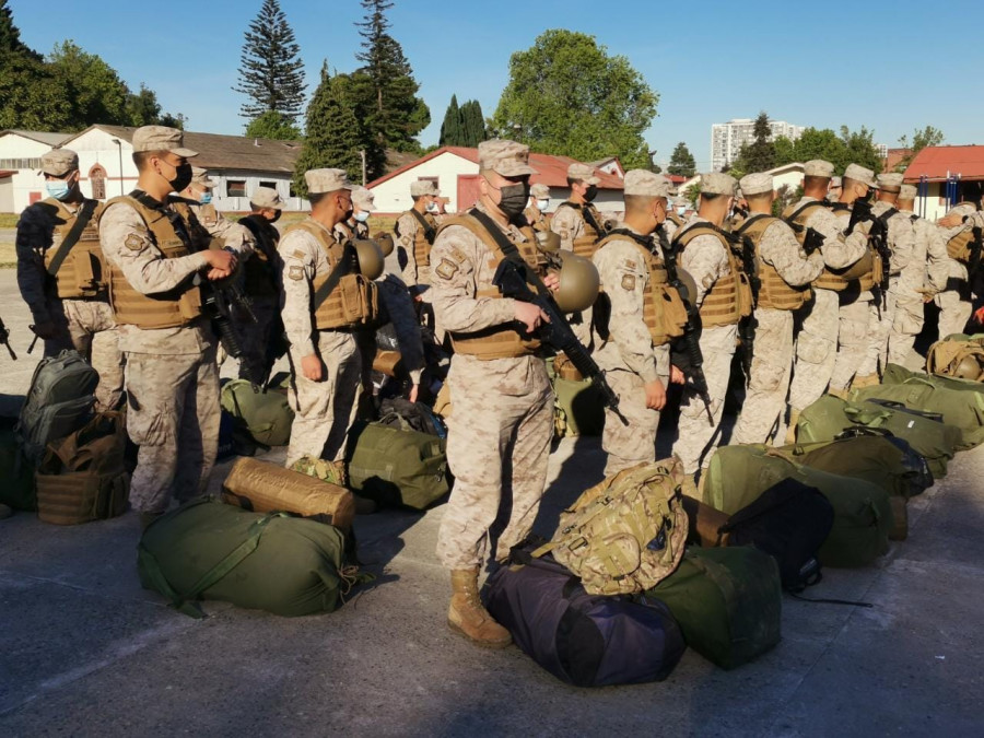 Efectivos del Regimiento Chacabuco custodiarán locales de votación en las regiones del Maule, Ñuble y Biobio foto Ejército de Chile