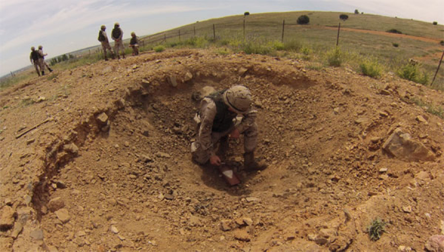 Practicas con explosivos del Ejército