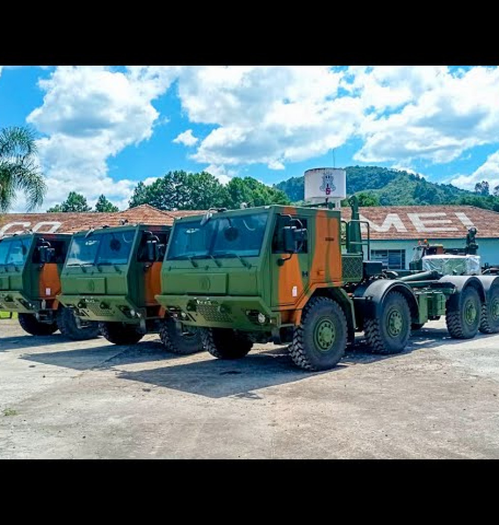Tatra entrega seis camiones Force 8x8 al Ejército de Brasil