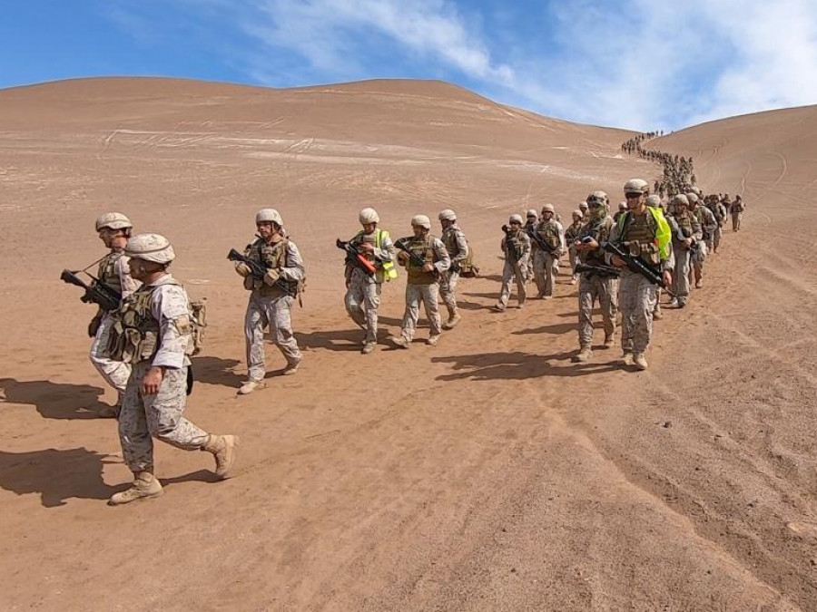 Marcha de 43 kilómetros Brigada Motorizada N° 4 Rancagua foto Ejército de Chile