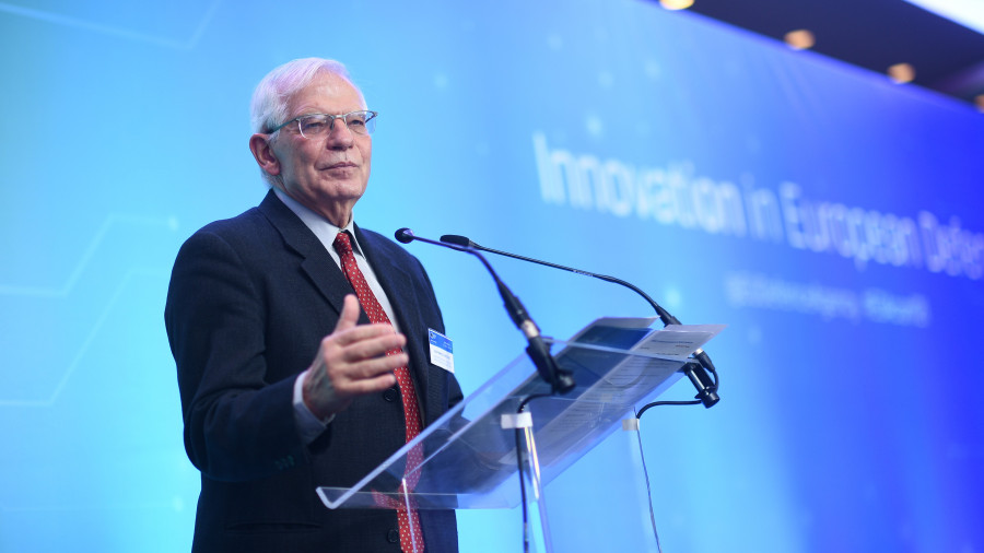 Borrell interviene en la inauguración de la Conferencia Anual de la EDA 2021. Foto EDA