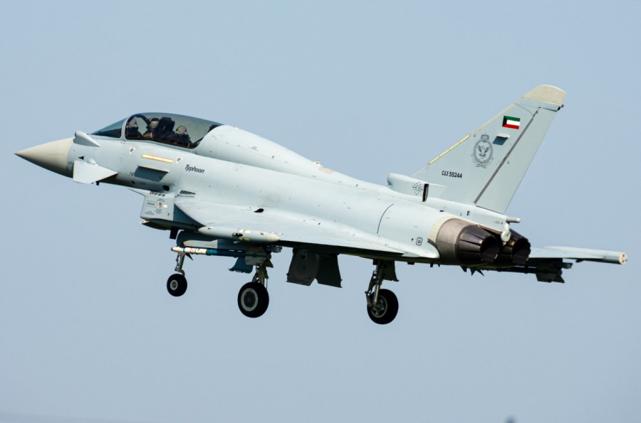 Eurofighter Typhoon de la Fuerza Aérea de Kuwait. Foto Leonardo