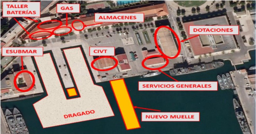 Asi se transformará el arsenal de cartagena para recibir a los s80