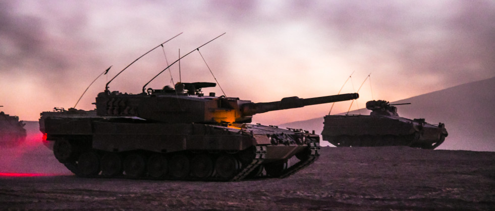Tanque Leopard 2A4 y Marder 1A3 foto Ejército de Chile
