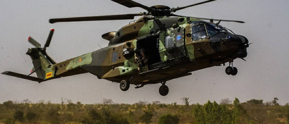 Helicoptero nh90 desplegado en mali