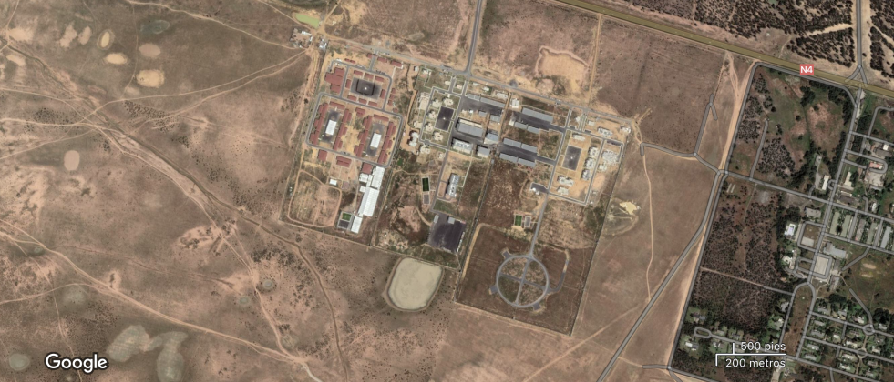 Base de defensa aérea marroquí. Imagen Google Earth
