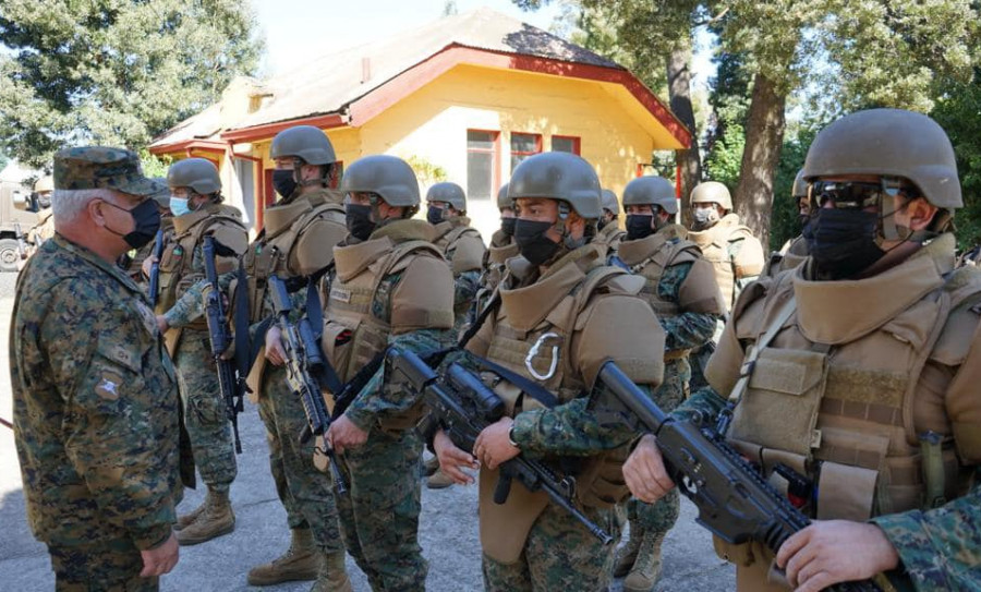 Visita del COT a la III División de Montaña foto Ejército de Chile