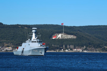 Buque turco de la clase Ada. Foto. Armada turca