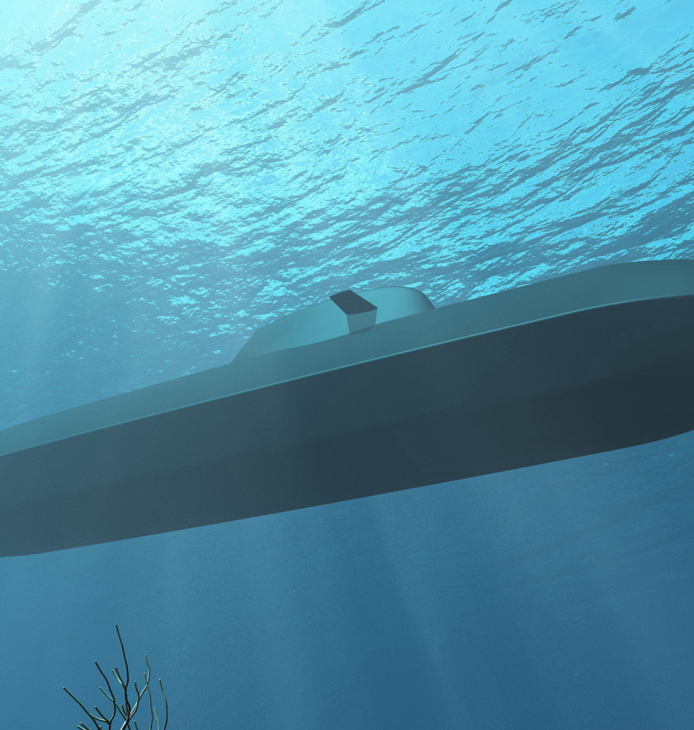 Aspecto del futuro submarino U212CD. Imagen TKMS
