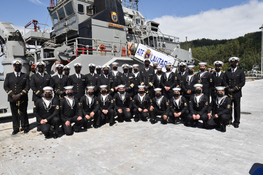 Ceremonia de baja del servicio del ATF 67 Lautaro foto Armada de Chile