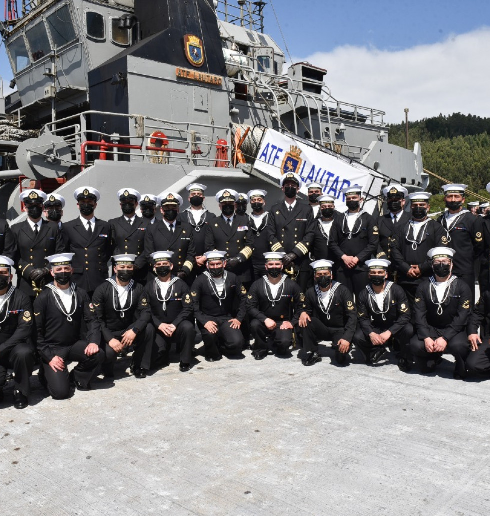 Ceremonia de baja del servicio del ATF 67 Lautaro foto Armada de Chile