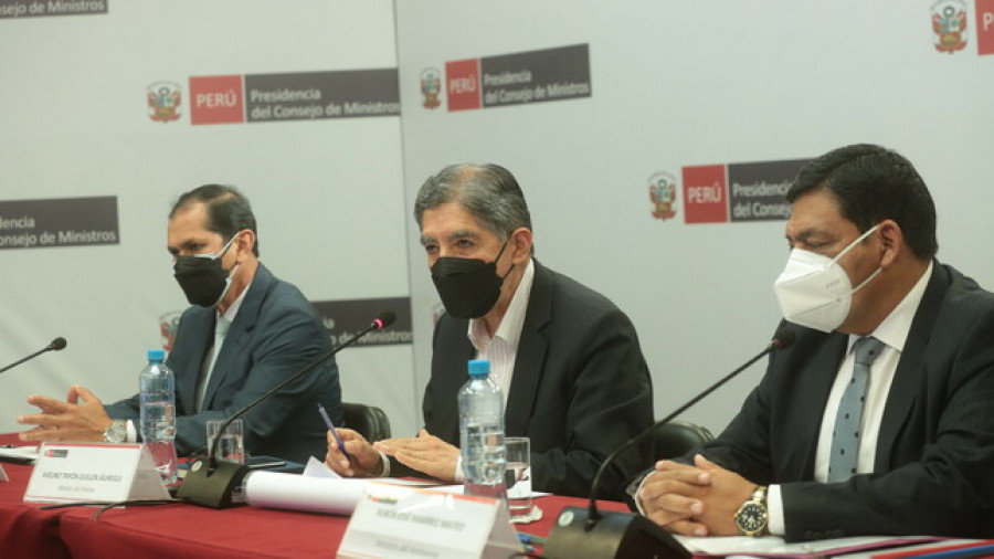 MininterAvelinoGuillen PresentaBalanceGestionInterior2021 ene2022 MininterPeru