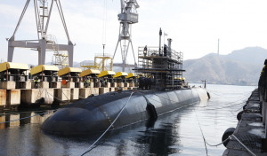 Visita de Robles al astillero de Navantia en Cartagena
