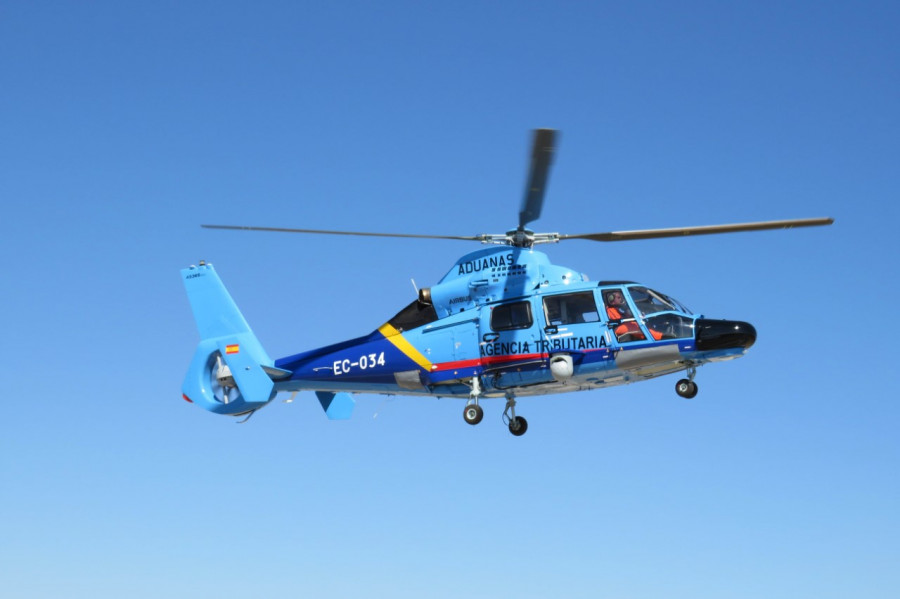 Helicoptero dauphin aduana