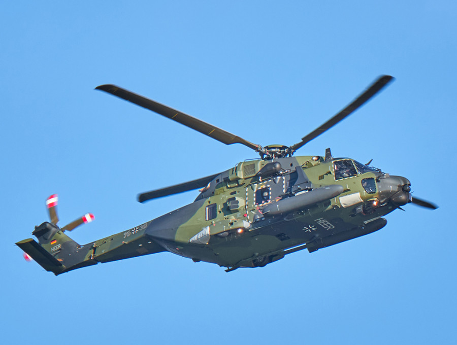 Helicóptero NH90 TTH alemán. Foto Hensoldt