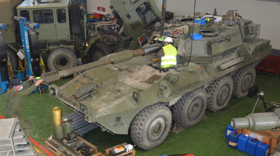 Reparacion cañon centauro