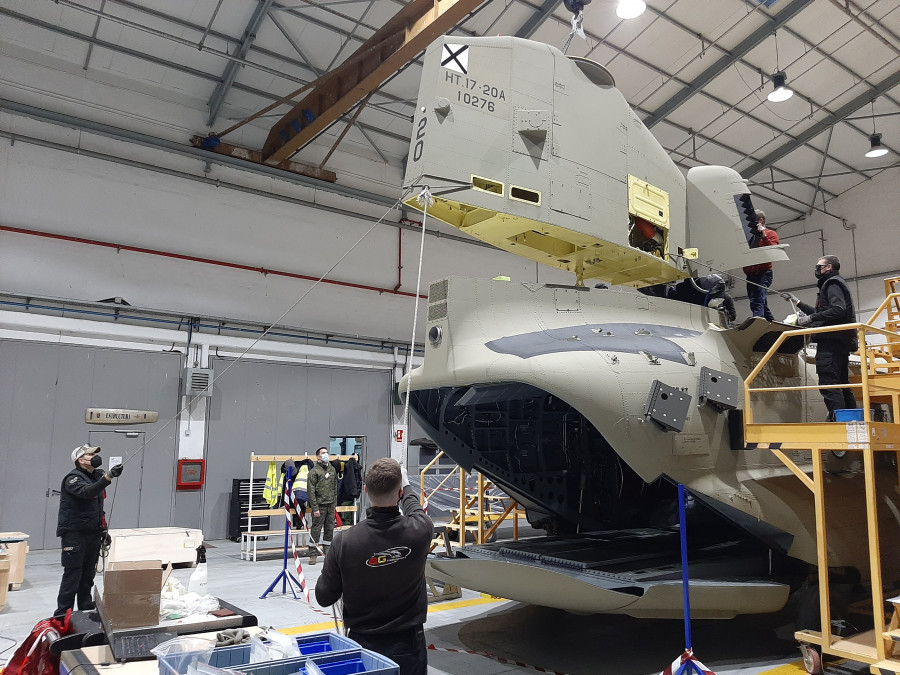 Montaje helicoptero chinook bg helicopters