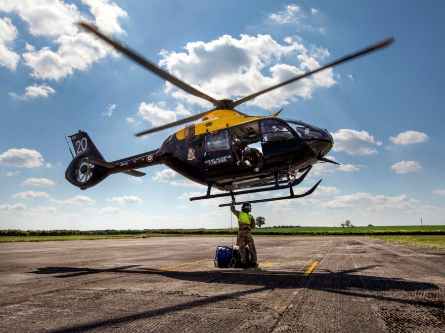 Helicóptero H135 Juno británico. Foto RAF