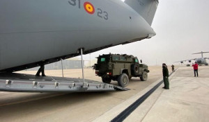 Pruebas de embarque del blindado RG-31 en el A400M