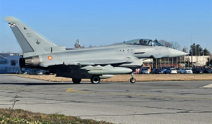 Cazas Eurofighter del Ejército del Aire español en Bulgaria con la OTAN