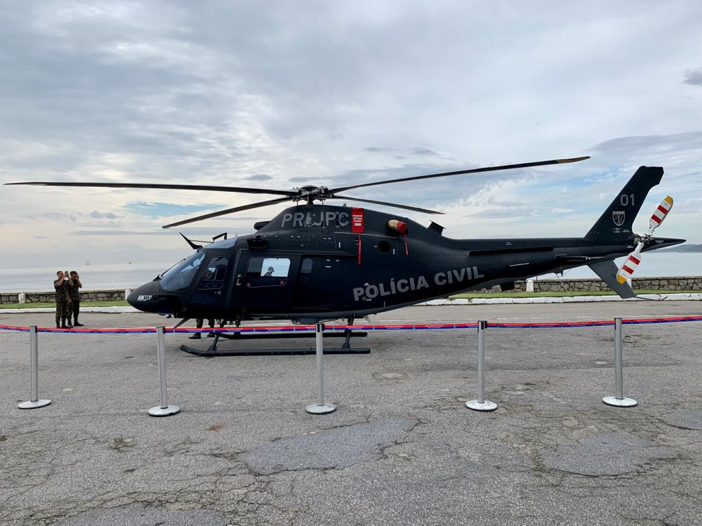 Polícia Civil do Rio de Janeiro recebe novo helicóptero Leonardo AW119Kx