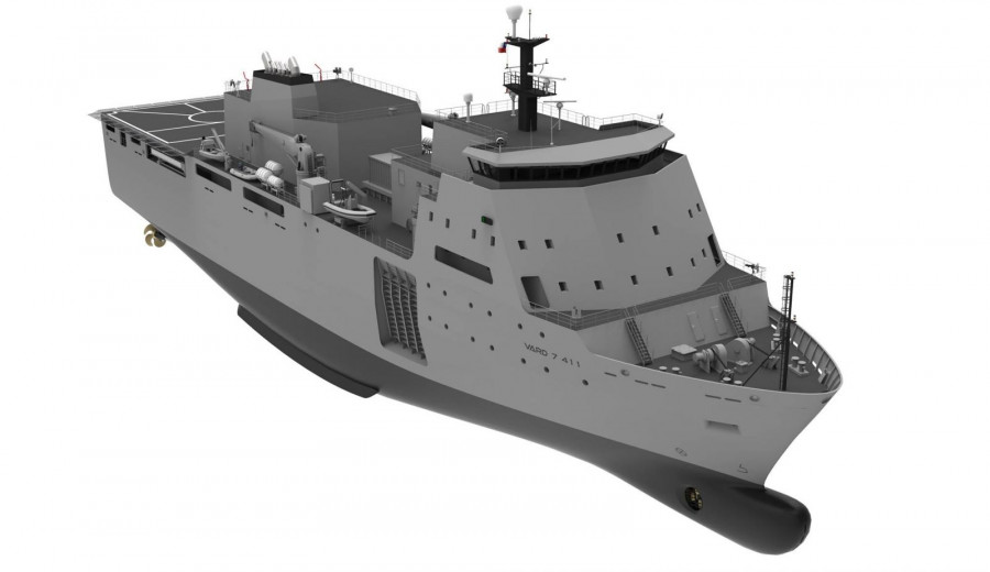 Diseño buque multiporpósito proyecto Escotillón IV Armada de Chile imagen Vard Marine