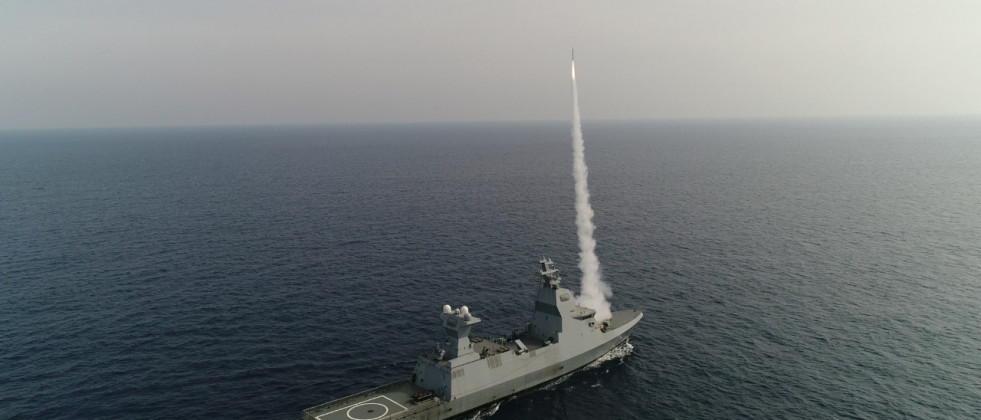 Lanzamiento de un misil del sistema C Dome. Foto Rafael Advanced Defense Systems