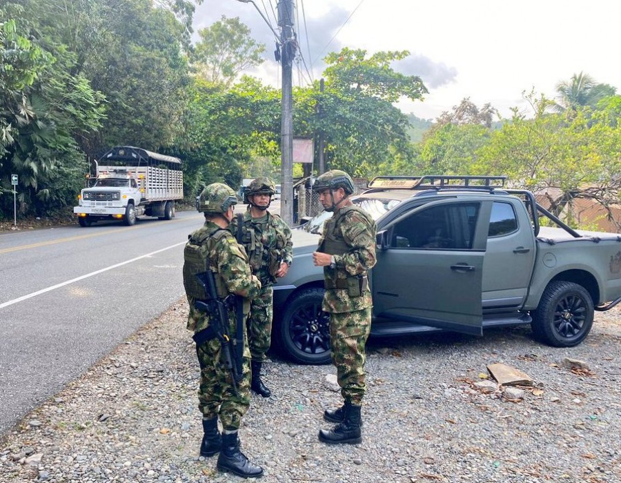 Chevrolet Colorado Ejército Folombiano. Foto Ejército Colombiano