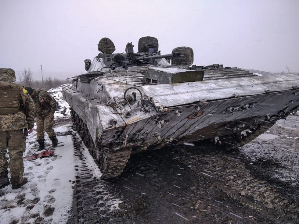 Ucrania blindado destruido
