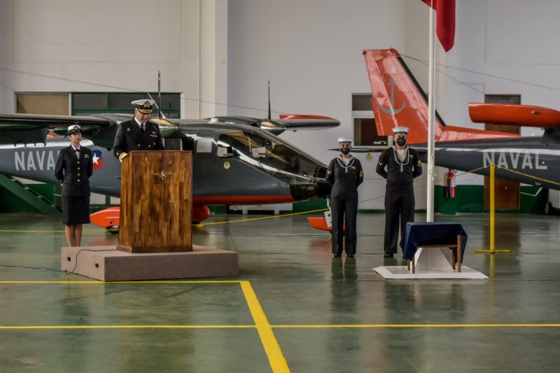 Ceremonia de aniversario de la Aviaciu00f3n Naval foto Armada de Chile