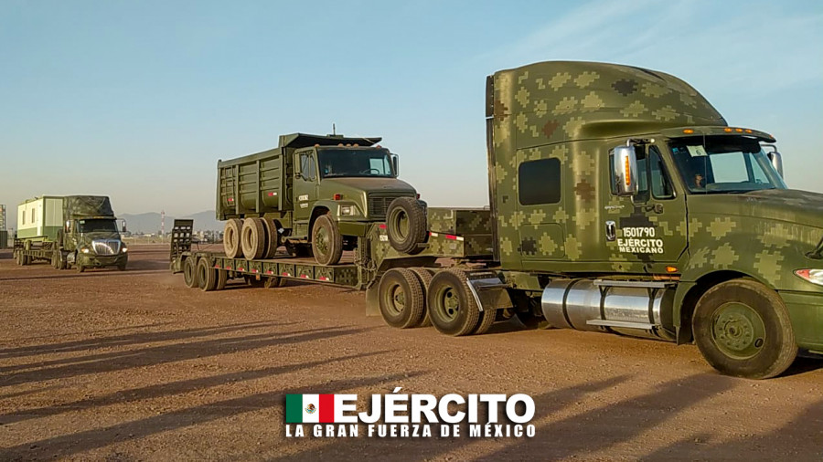 Sedena envía primer convoy para construcción de Tren Maya 2