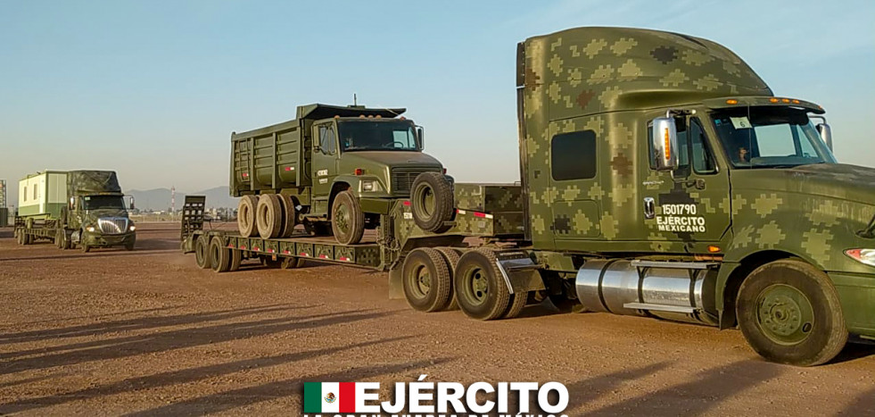 Sedena envía primer convoy para construcción de Tren Maya 2