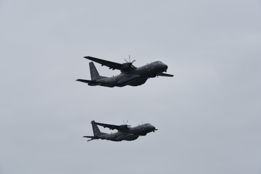 Aviones de exploración aeromarítima y lucha antisubmarina C295 Persuader Aviación Naval Foto Armada de Chile