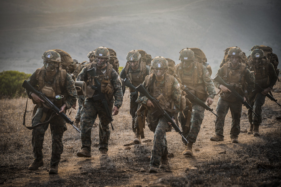 Alumnos de la Escuela Militar en período de instrucción inicial en Pichicuy foto Ejército de Chile