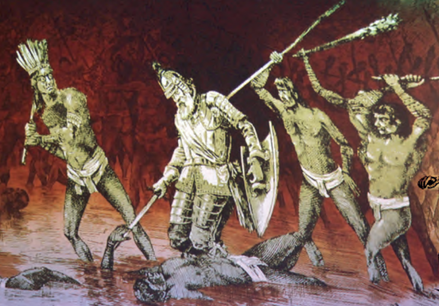 Muerte de magallanes foto museo naval