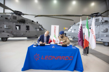 Entrega de dos helicópteros NH90 NFH a Catar. Foto Leonardo