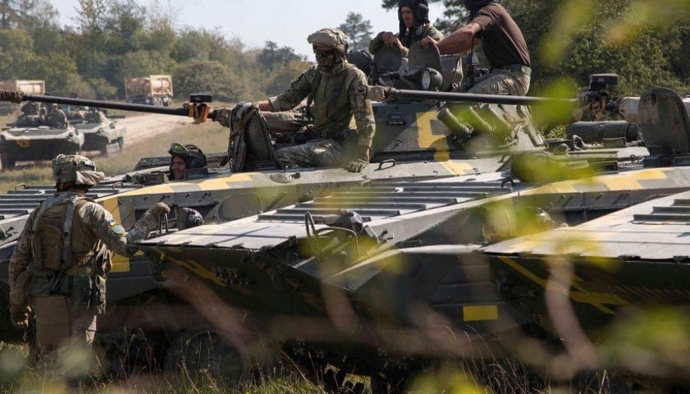Material blindado ucraniano. Foto Ministerio de Defensa de Ucrania
