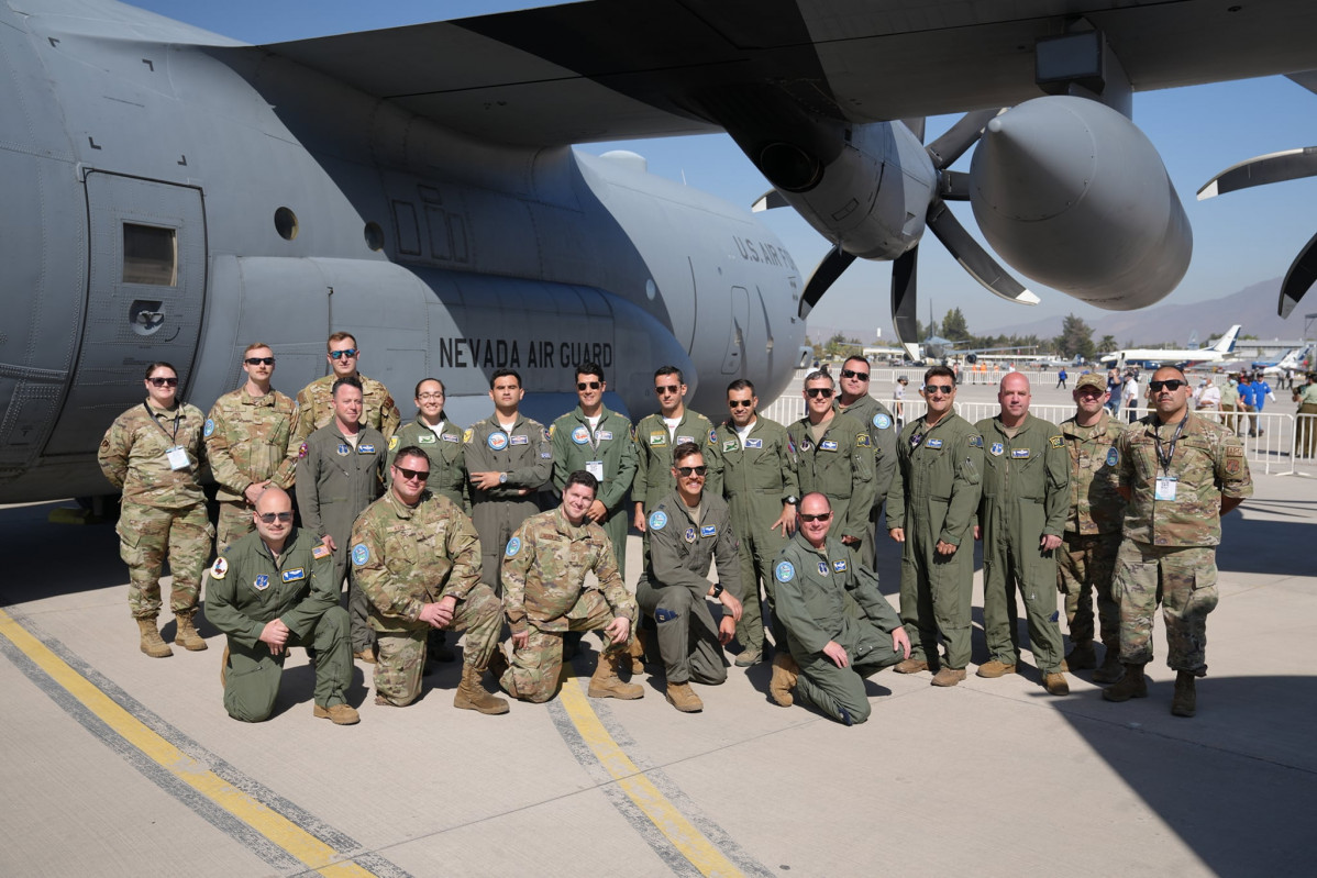 C 130H con hu00e9lices NP2000 en Fidae 2022 foto USAF