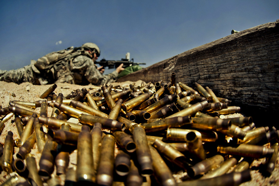 Munición empleada en un ensayo de calificación del Ejército. Foto US Army