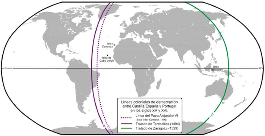 Antimeridiano Tratado Zaragoza