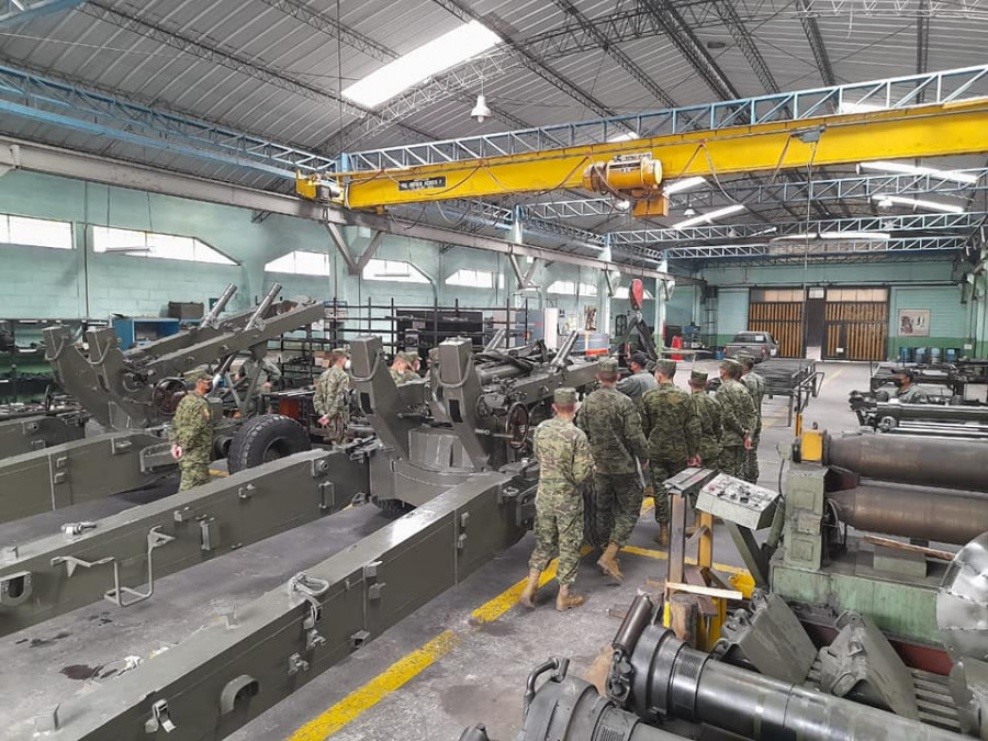 RIA M198 ECUADOR. Foto Ejército del Ecuador