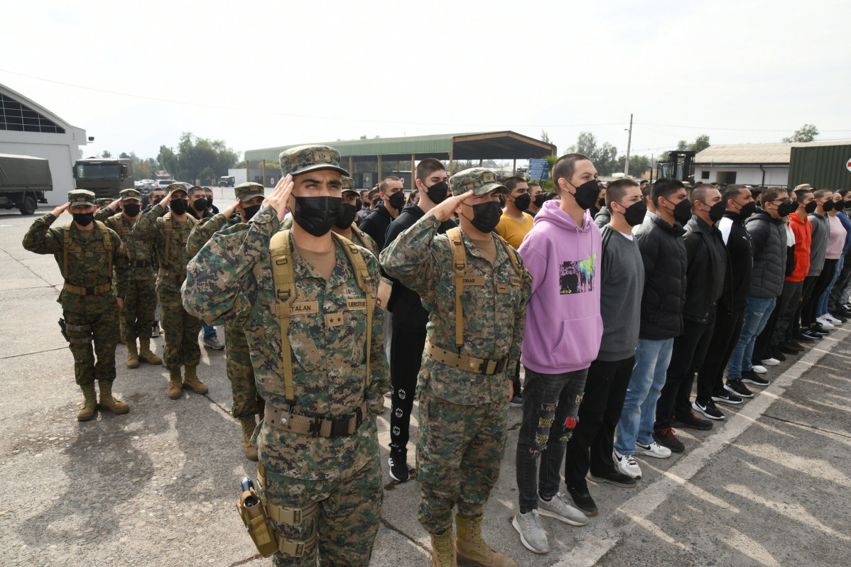 Acto central acuartelamiento Servicio Militar 2022 2023 foto Eju00e9rcito de Chile 005